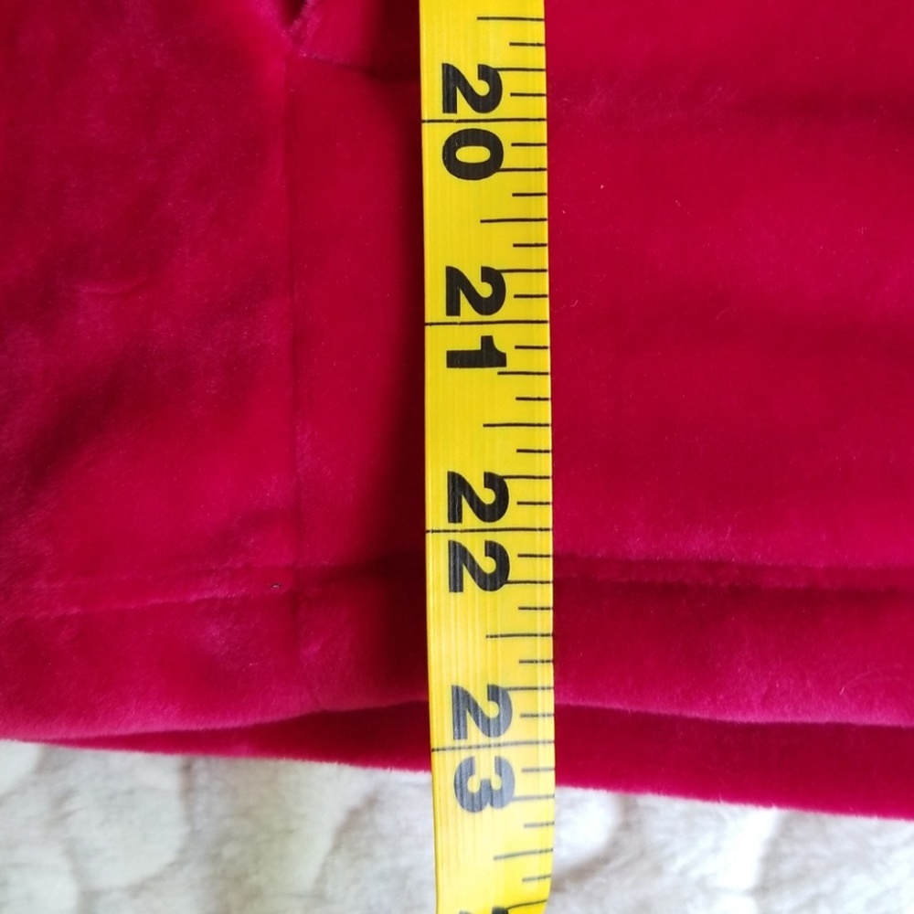 NEW Free People cherry red hoodie plush velour S - Picture 7 of 8